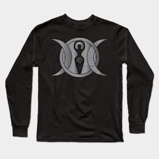 Triple Moon Goddess Long Sleeve T-Shirt